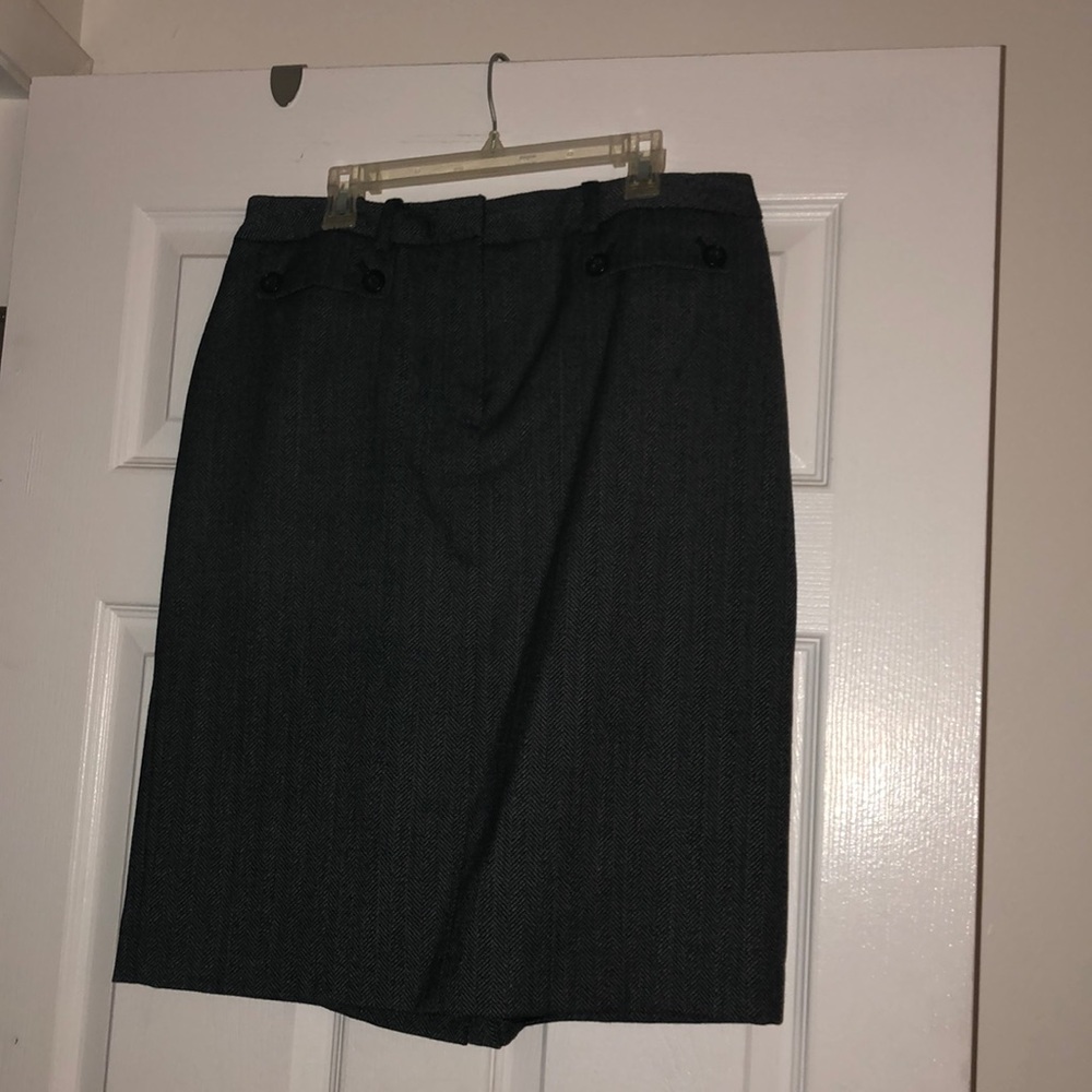 Gray Business  skirt